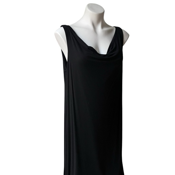 Eileen Fisher Cowl Neck Handkerchief Hem Sleeveless Jersey Dress, Petite Lg - Picture 11 of 14